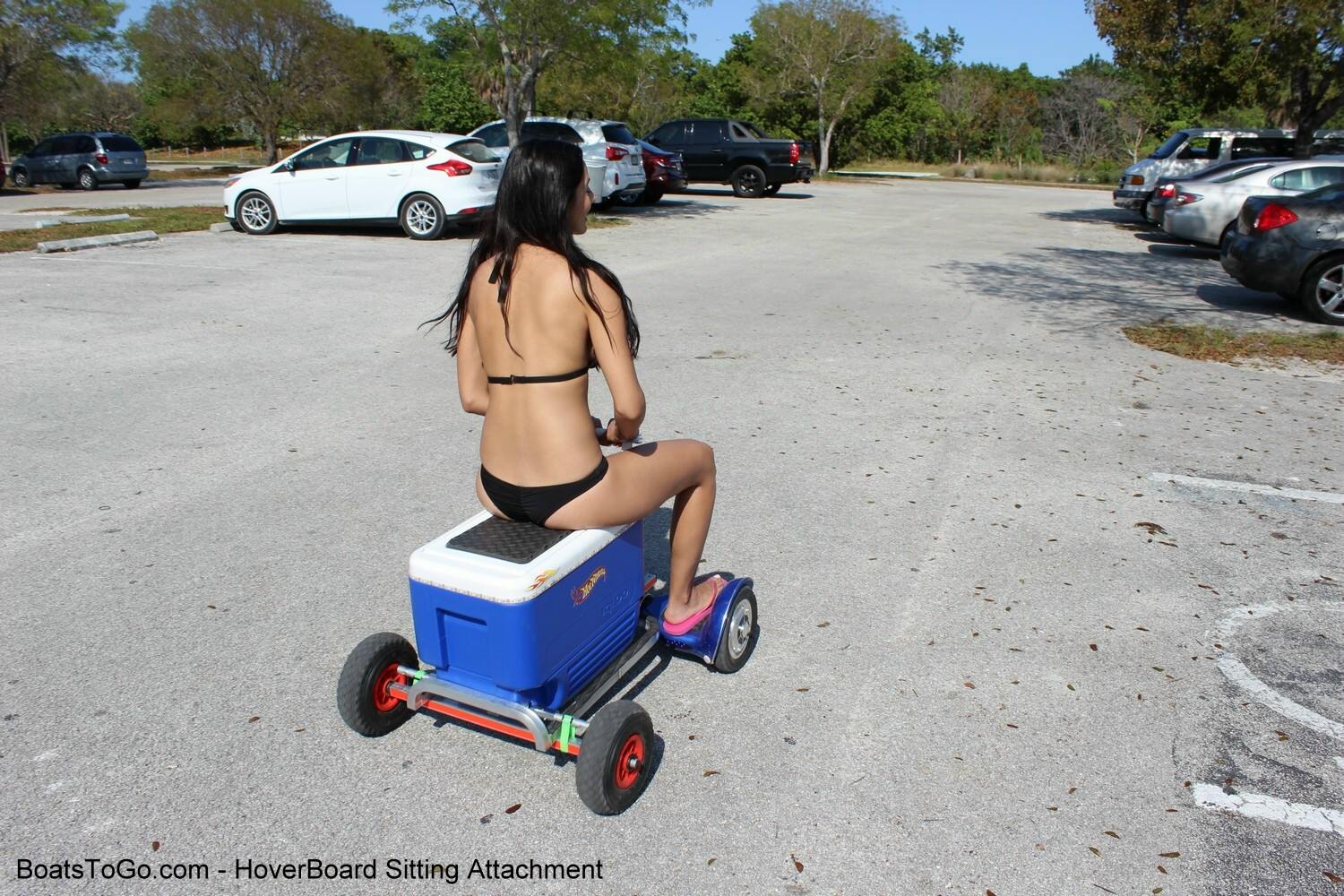 Hoverboard with beach chair attachment r gifs