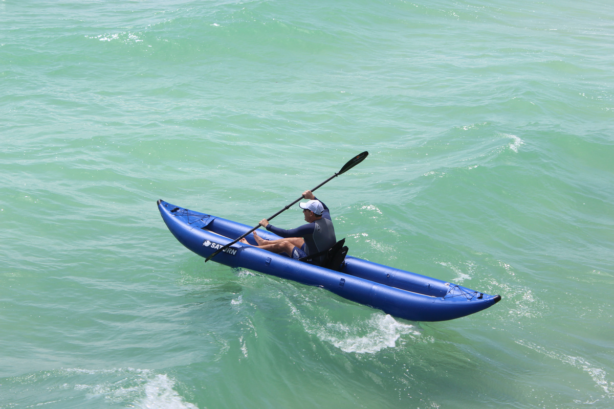 Self Bailing PRO Ocean Inflatable Kayak by Saturn
