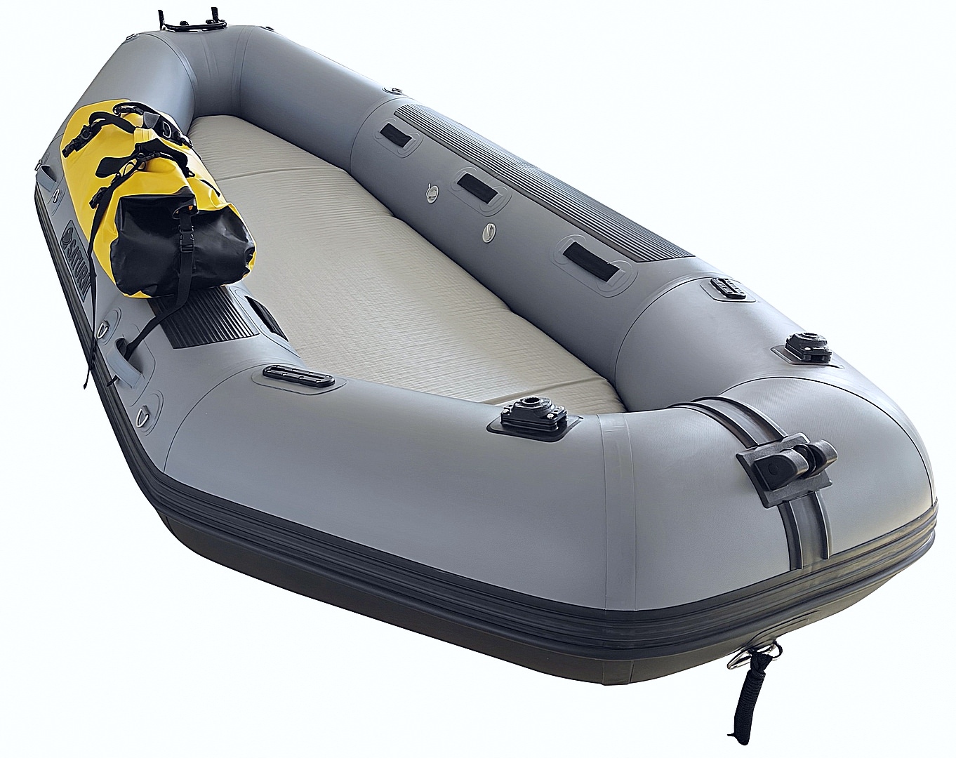 Inflatable Boat Thickened 2 Person Inflatable Boat Fishing Raft with  Electric Air Pump and Oars
