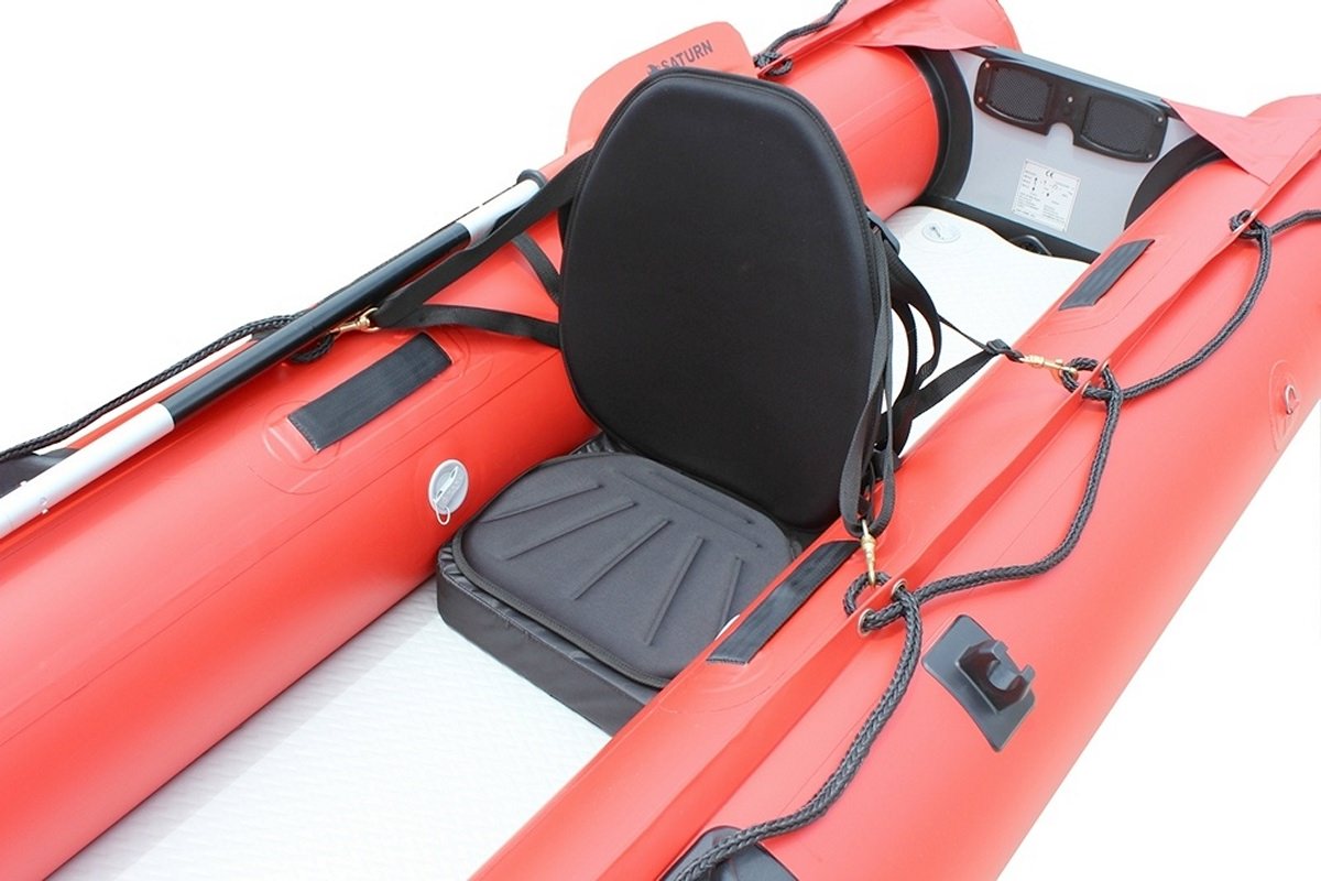 WOOWAVE Kayak Seat with Back Support for Inflatable Kayak Replacement Kayak  Seat Cushion Kayak Backrest Pad High Back with Storage Bag for Inflatable  Kayak