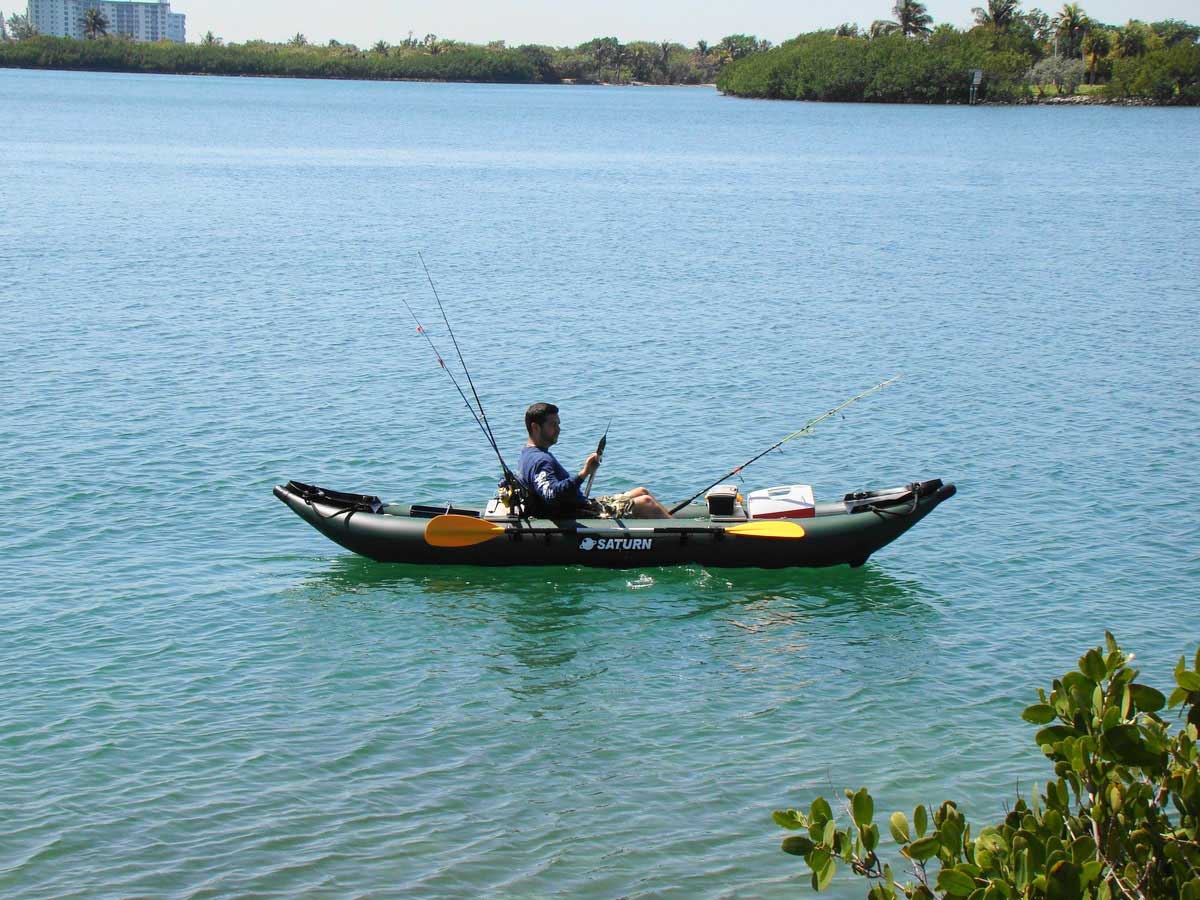 76 years old paddling Saturn Kayak OK420 