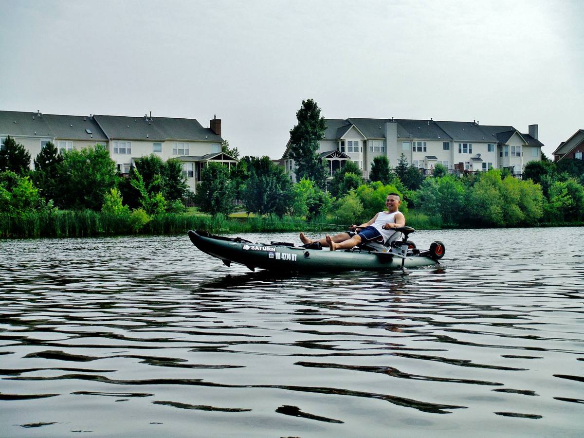 Ilife 0.9 mm PVC Best Price Sale Inflatable Fishing Kayak Motor