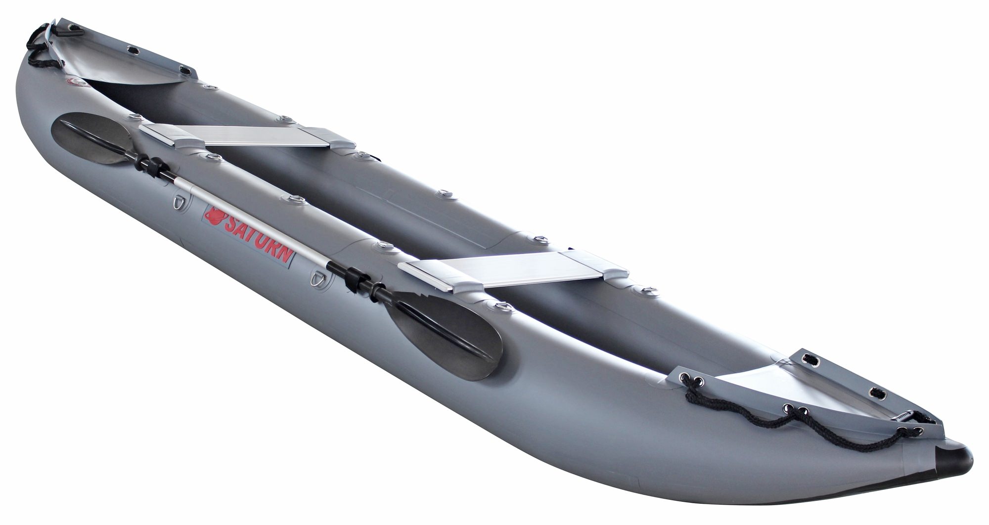 12' Saturn Extra Heavy-Duty Inflatable Fishing Kayak. Double Layers on  Tubes.