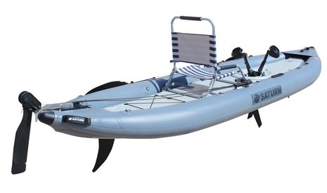 Saturn Pedal Kayak FPK365 V2 with OPTIONAL rudder system installed.