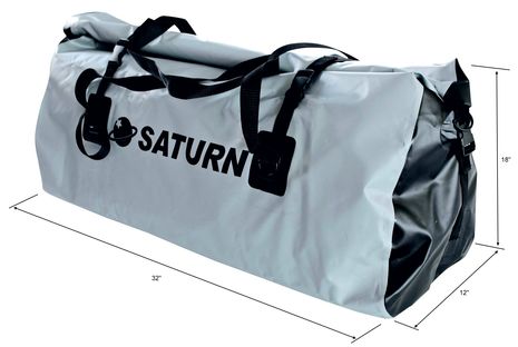 Saturn DBAG-M Duffle Style Travel Dry Bag, 32 x12 dia x18" is a heavy-duty commercial grade bag with durable straps and handles.