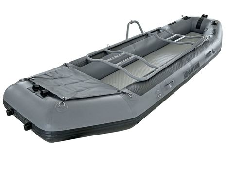 Fly Fishing Raft FR380 with rowing frame installed