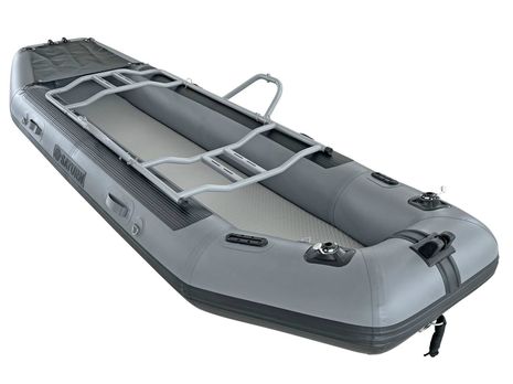 Fly Fishing Raft FR380 with rowing frame installed