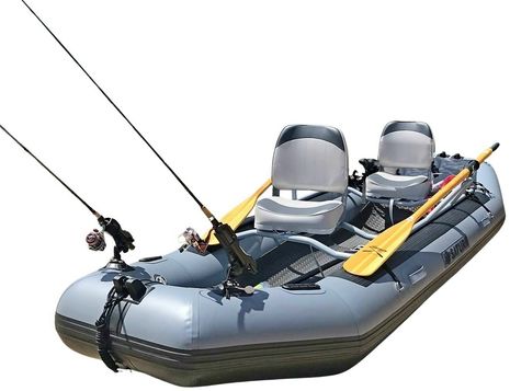 Saturn Fly Fishing River raft setup with optional accessories