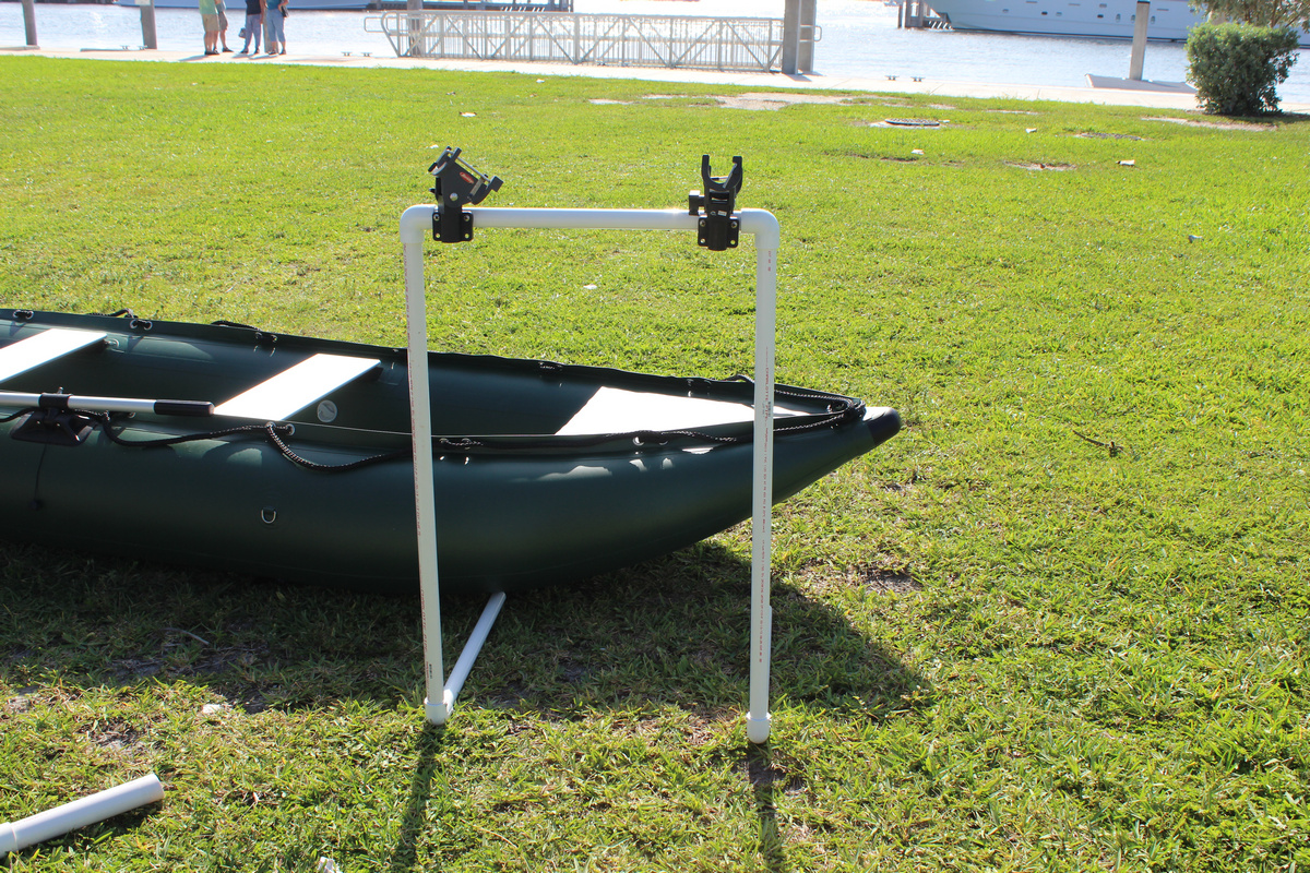 pvc boat rod holders. fishing rod holders. 