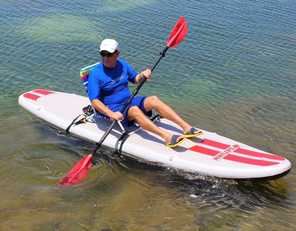 Saturn Inflatable SUP great as Sit On Top Kayak